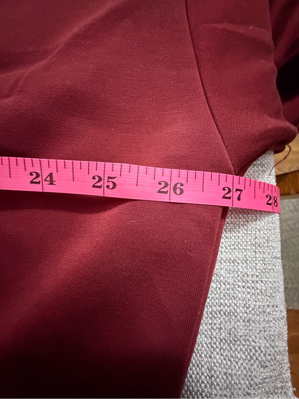 All In Motion Airy Sleek Pique Crewneck Sweatshirt- Maroon - Picture 12 of 14
